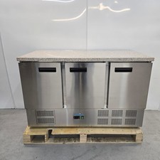 Double Bench Fridge 368L Pizza Prep Chiller Catering Prep Commercial Polar CL109