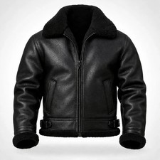Leather Men Jacket • Bomber