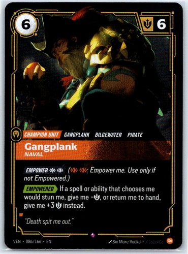 Gangplank naval foil - gangplank, rare