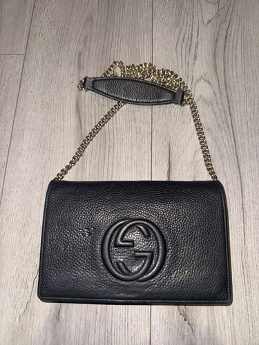 Gucci handbag with gold chain - gold,