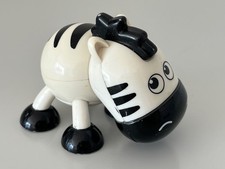 PLASTIC TOY ZEBRA FIGURE