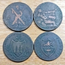 Halfpenny tokens 1790 / 1791