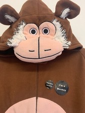 MENS' BROWN MONKEY 1ONESIE