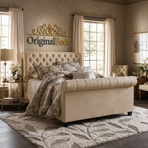 Original sleigh bed - sleigh,