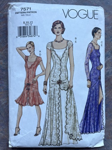 Vogue 7571 pattern 1920s - pattern,