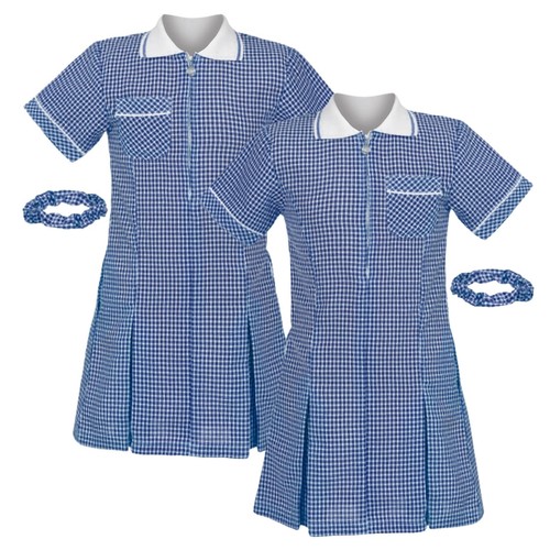 Girls gingham school dress - girls,