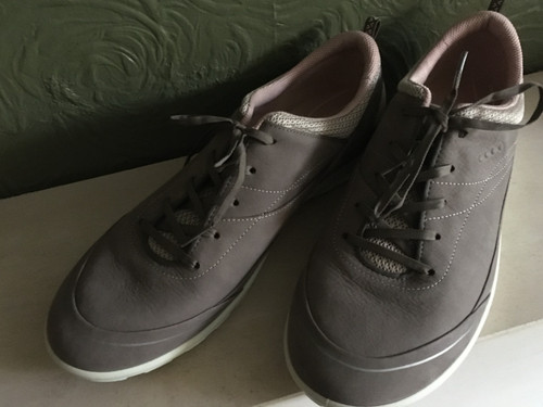 Ladies ecco grey - ecco, suede