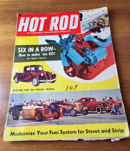 Hot rod magazine april - rod, 1954