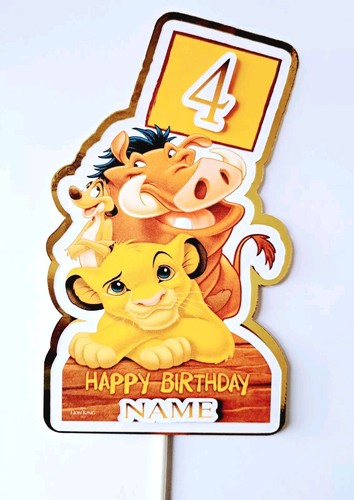 Personalised lion king - lion, cake
