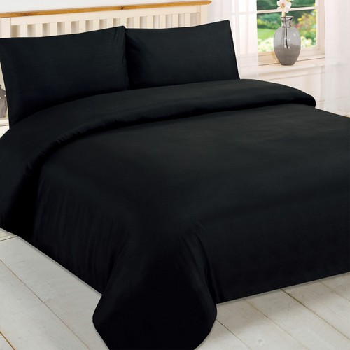 Brentfords plain black - brentfords, duvet