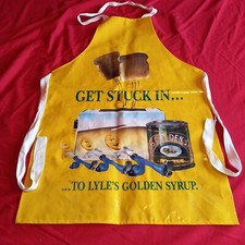 RETRO 1970s PVC, LYLES GOLDEN SYRUP CHILDS SIZED ADVERTISING APRON