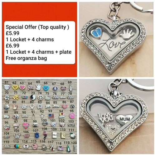 Large heart glass - glass, locket