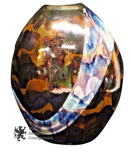 Ceramic modernist pottery vase - ceramic,