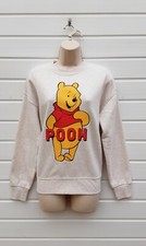 LADIES DISNEY SWEATERS X 2 101 DALMATIONS & WINNIE THE POO,SIZE 10-12 APP XS-6/8