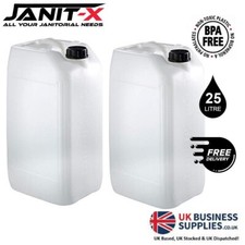 2 x 25L Litre Container Jerry Can Tank Bottle Water Diesel Kerosene Food Grade