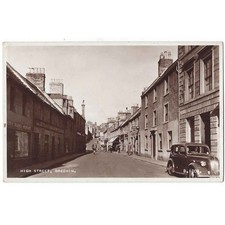 BRECHIN High Street, Angus, RP Postcard by Valentine Unused