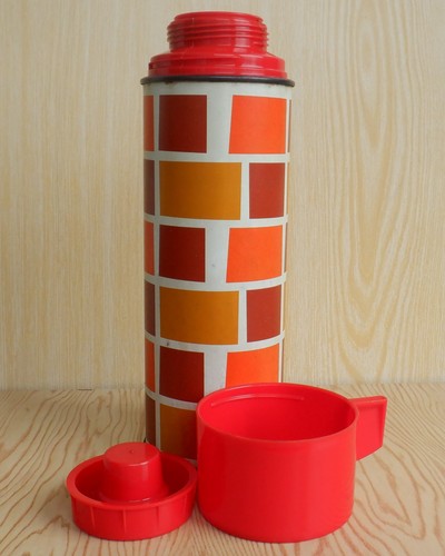 Vintage vacuum flask litre - vintage,