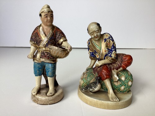 Antique satsuma figurines - satsuma,