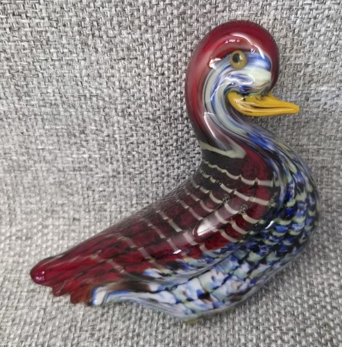 Vintage murano glass bird 12cm - vintage,