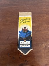 153 coronation silk bookmark - 153,