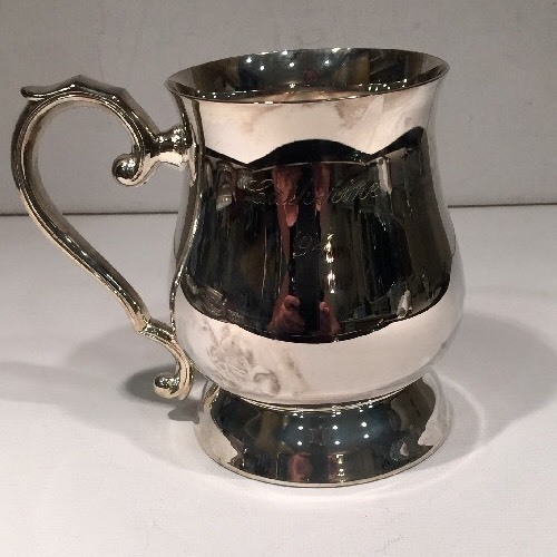 Silver plated pint georgian - plated, 1