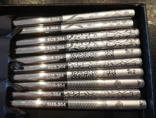 Metal chopsticks reusable - chopsticks,