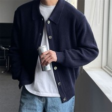 New Men Knitted Cardigan