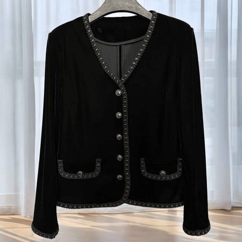 Lady velvet cardigan neck - lady,