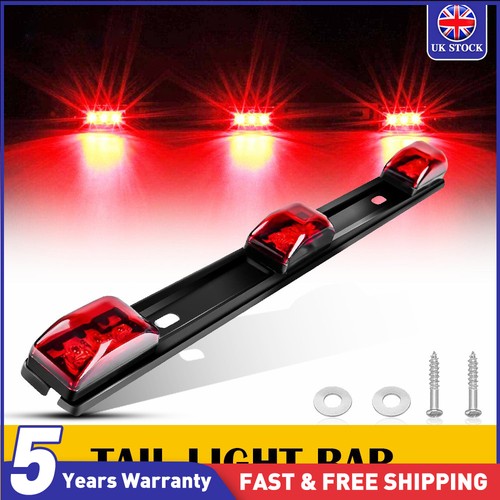 Smoked red led light - bar, truck