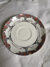Antique Saucer '20s Crown Ducal Orange Tree Art Deco A 1211 No 7112701 15cm Wide