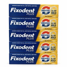 6 X 40g Fixodent Plus