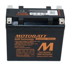 Motobatt MBTX20UHD AGM Motorcycle Battery - Harley-Davidson Cross Bones 08-11