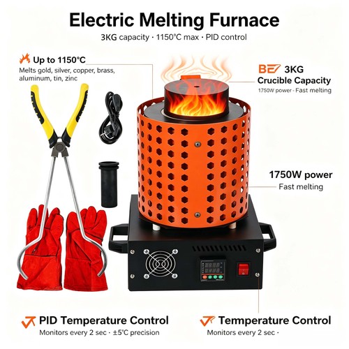 3kg electric melting furnace - 3kg,