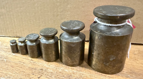 Vintage set brass - set, metric