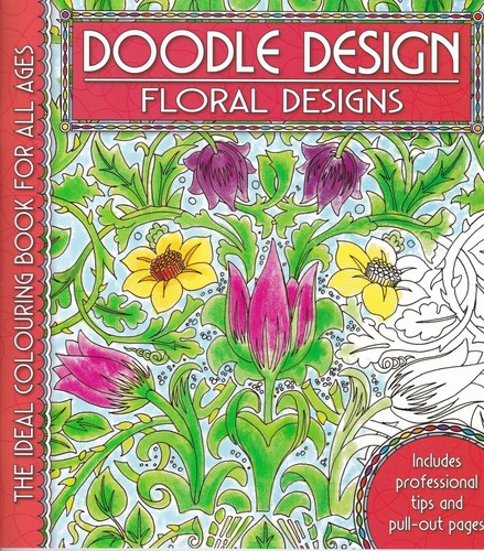 Floral flowers colouring book - floral,