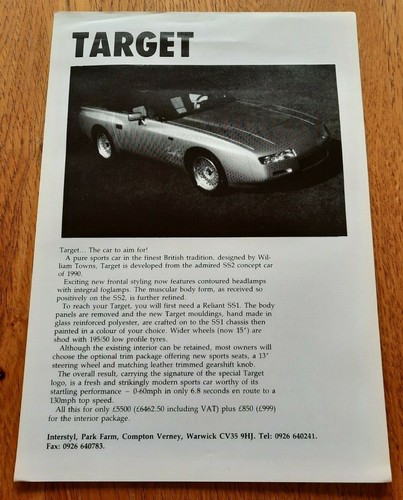 Interstyl target car sales - car,