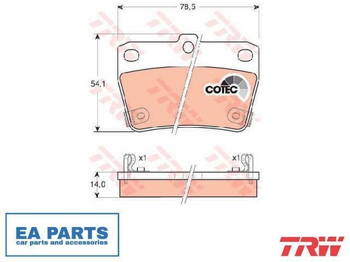 Brake pad set disc - disc,