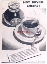 WW2 BOVRIL Hot Beef Extract Food Drink #4, Small Original 1944 Advert : 666/67