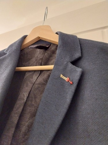 Zara mens elbow patch blazer
