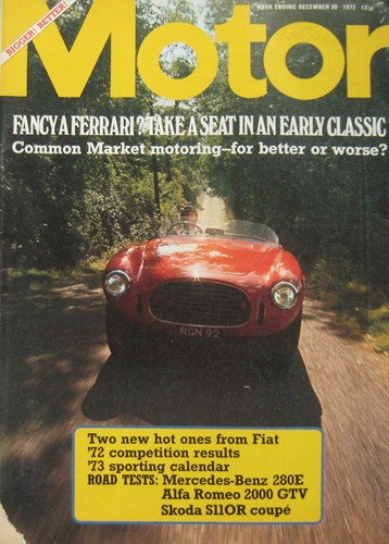 Motor magazine 1972 - magazine, 30/12/1972