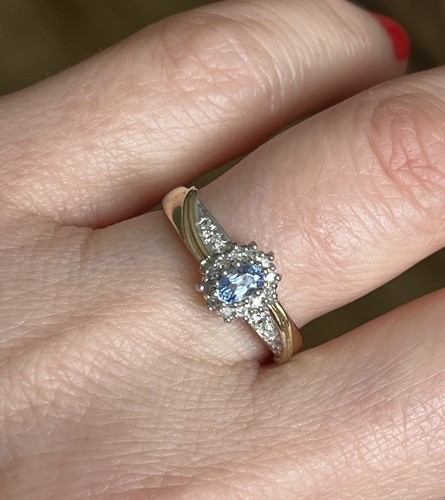 9ct gold sapphire and - and, diamond