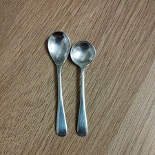 2 Solid SILVER Spoons 1
