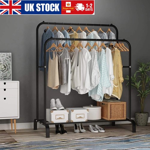 Heavy duty double clothes rail - heavy,