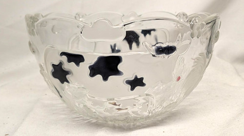 Vintage glass bowl walther - bowl,