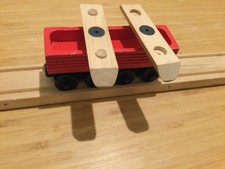 Rare Vintage RED SAWMILL LOG