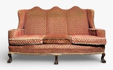 ANTIQUE WALNUT CAMMEL BACK