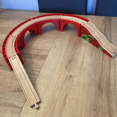 Large wooden viaduct - large, train