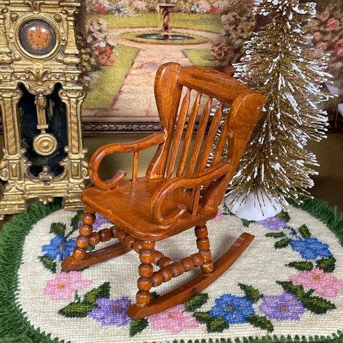 Vtg rocking chair wood - chair,