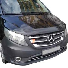 GLOSS BLACK BONNET WIND STONE PROTECTOR FOR Mercedes Vito / Taxi W447 2014+