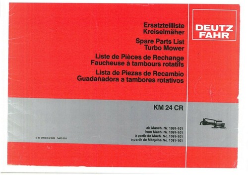 Deutz fahr km24cr turbo - deutz,